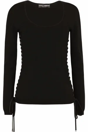 Dolce & Gabbana Jersey con cordones y cuello redondo