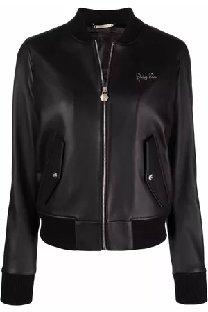 Philipp Plein Chaqueta bomber de piel