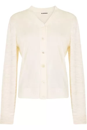 Jil Sander Cárdigan con panel translúcido