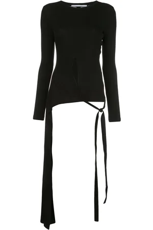 ROSETTA GETTY Camiseta con abertura y detalle de panel lateral