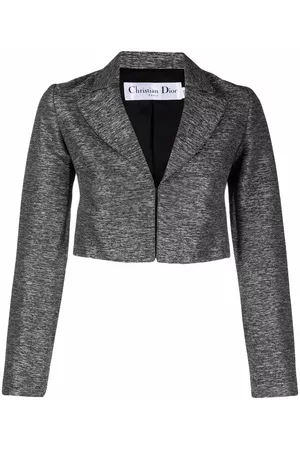 Dior Chaqueta corta con efecto mélange 2000 pre-owned