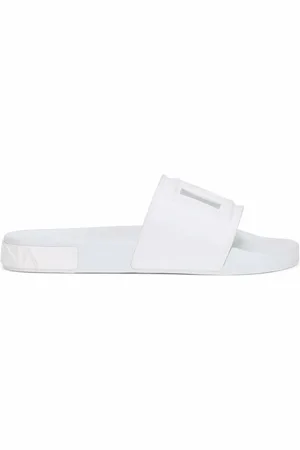 Dolce & Gabbana Sandalias con detalle de corte y logo