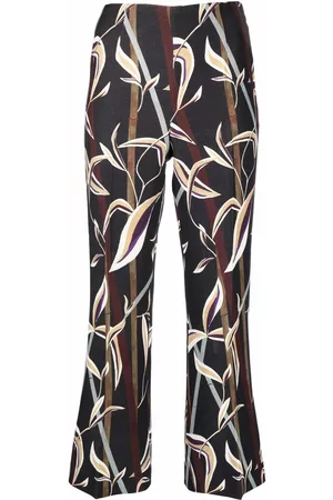Dior Pantalones capri con hojas estampadas 2000 pre-owned