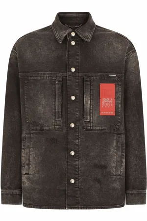 Dolce & Gabbana Chaqueta vaquera con logo estampado