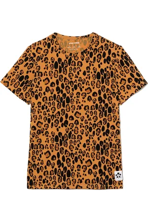 Mini Rodini Camisa con estampado de leopardo