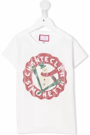 Simonetta Camiseta con motivo de muñeco de nieve