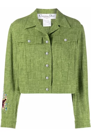 Dior Chaqueta corta con motivo bordado 1990 pre-owned