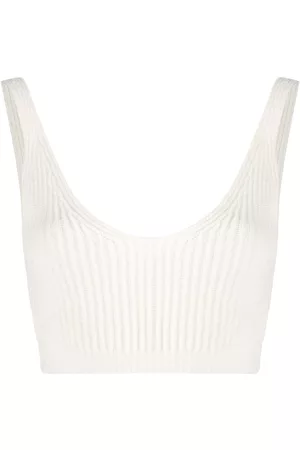 Cashmere In Love Top de punto de canalé corto