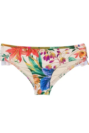 ZIMMERMANN Bragas de bikini con motivo Tropicana