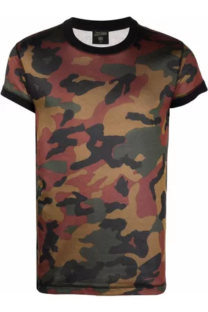 Jean Paul Gaultier Camiseta con motivo militar 2000