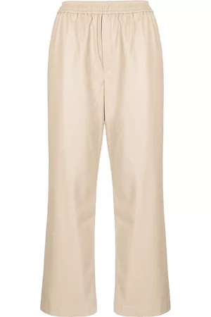 GOEN.J Pantalones rectos de piel artificial
