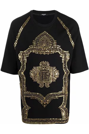 Balmain Camiseta con apliques bordados