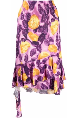 Marni Falda midi con estampado gráfico