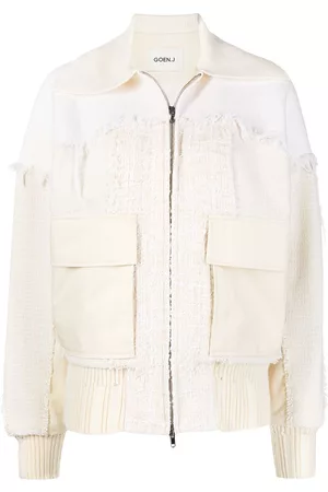 GOEN.J Chaqueta bomber con detalle deshilachado