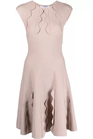 Dior Vestido con efecto festoneado 2000 pre-owned