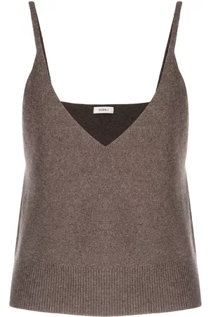 GOEN.J Top sin mangas con cuello en V