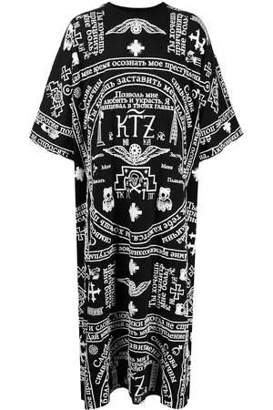 KTZ Caftán con iglesia estampada