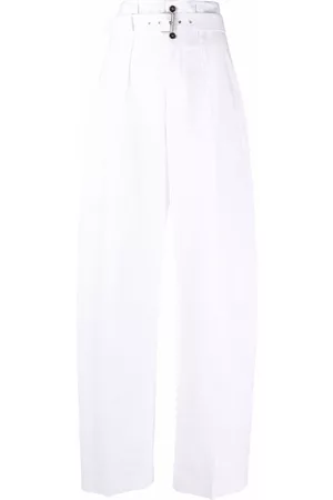 Serafini Pantalones anchos de talle alto