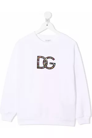 Dolce & Gabbana Sudadera con logo de cristales
