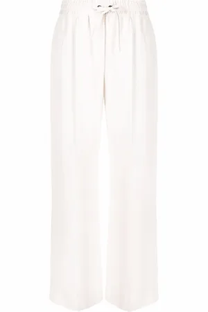 Brunello Cucinelli Pantalones rectos con cordones