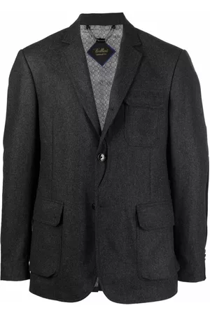BILLIONAIRE Embroidered-logo tailored blazer