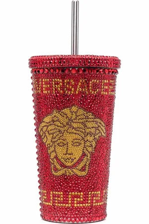 VERSACE Vaso de viaje Medusa con apliques de cristal