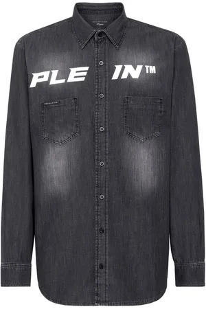 Philipp Plein Camisa vaquera con logo Plein™
