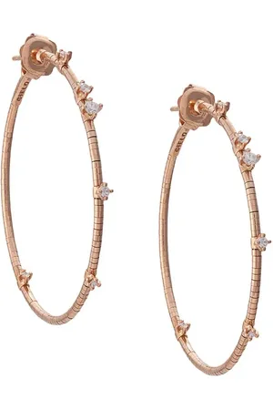 Mattia Cielo Aros en oro de 18kt con diamantes