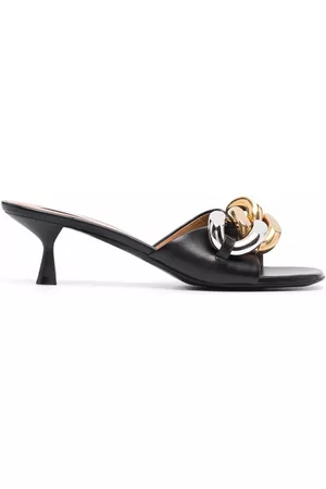 Stella McCartney Sandalias con tacón de 55mm y detalle de cadena
