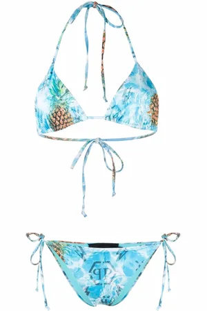 Philipp Plein Bikini con motivo de piñas