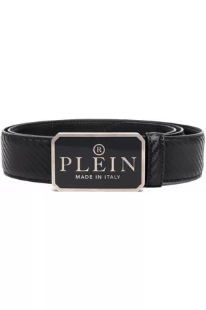 Philipp Plein Cinturón con placa del logo