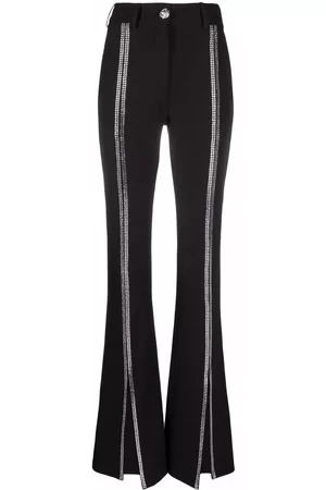 Philipp Plein Pantalones cady de talle alto