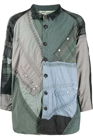 BY WALID Camisa con diseño patchwork