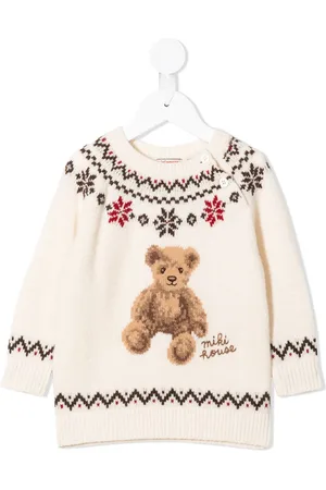 Miki House Jersey en intarsia Teddy Bear