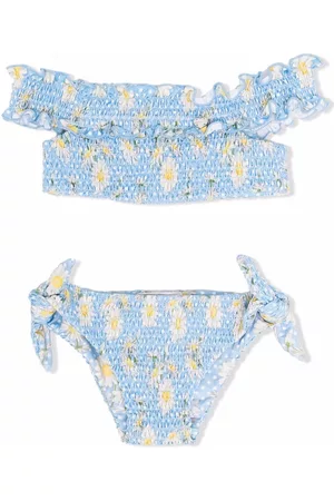 MONNALISA Bikini fruncido con motivo floral