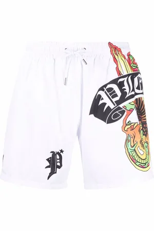 Philipp Plein Bañador con logo estampado