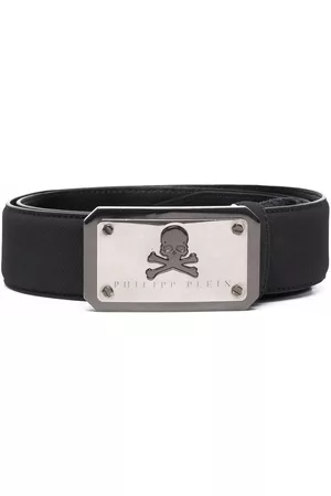 Philipp Plein Cinturón con placa del logo