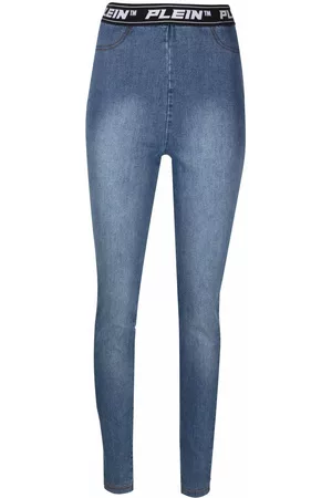 Philipp Plein Leggins con logo en la cinturilla