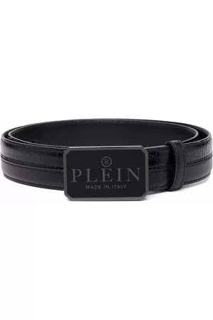 Philipp Plein Cinturón con placa del logo
