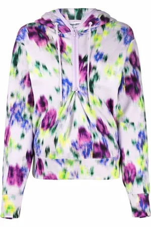 Kenzo Sudadera con capucha y estampado tie-dye