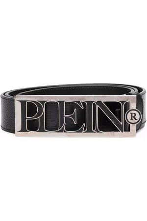 Philipp Plein Cinturón con placa del logo