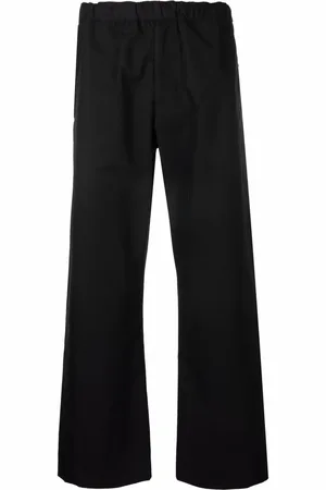 Alexander McQueen Pantalones rectos con cinturilla elástica