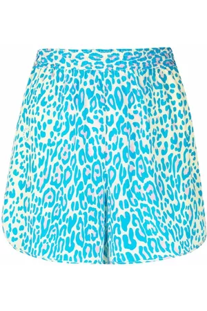 Stella McCartney Shorts con estampado de leopardo