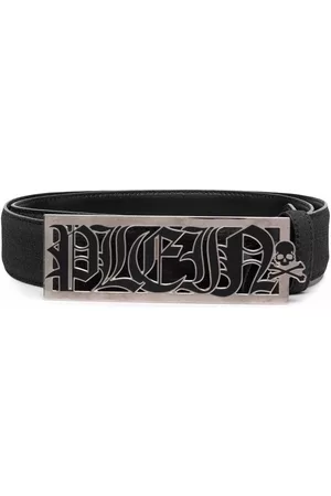 Philipp Plein Cinturón con placa del logo