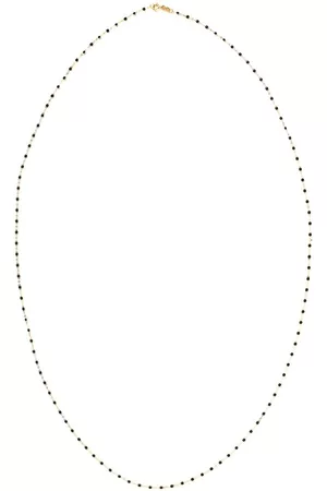 GIGI CLOZEAU Collar Classic Gigi en oro amarillo de 18kt con cuentas negras