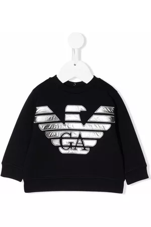 Emporio Armani Sudadera con logo y cuello redondo