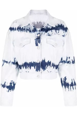 Stella McCartney Chaqueta vaquera con motivo tie-dye