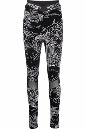 Philipp Plein Leggins de talle alto