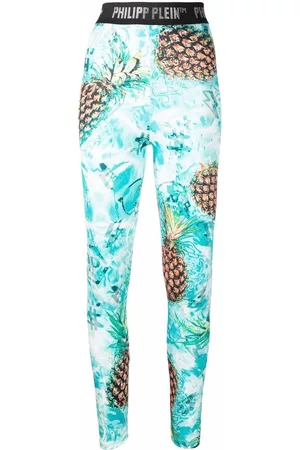 Philipp Plein Leggins con motivo de piña
