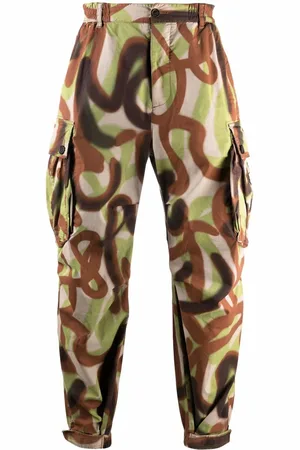 Dsquared2 Pantalones cargo con estampado de grafiti